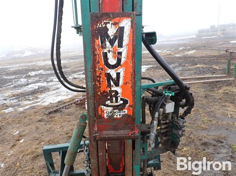 munro skid steer post driver|munro fence driver.